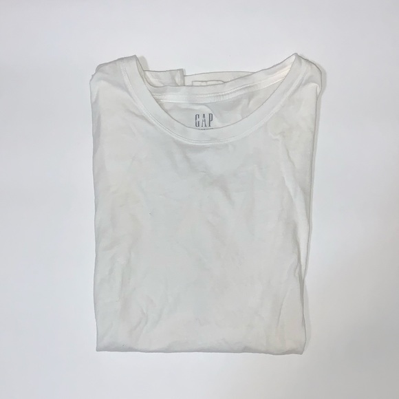 GAP Plain White Crew Neck Tee - Picture 2 of 3